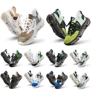 Envío gratis Diseñador de bricolaje zapatillas para correr para hombres Mujeres Imágenes personalizadas La césped negro Fashion Fashion Outdoor Womens Trainers Sneakers Gai