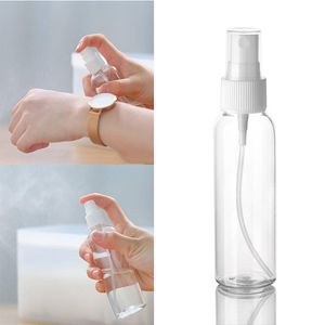 Bombas atomizadoras de botellas de plástico transparente vacías DIY para aceites esenciales, Perfume de viaje, herramienta de maquillaje portátil a granel, 15ML, 30ML, 50ML, 100ML