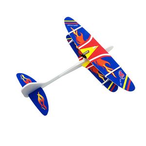 Diy Hand Throw Flying Airplanes Capacitor Electric Hand Launch Throwing Glider Aircraft Inertial Foam Toy Plane Model Outdoor Educational To