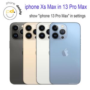 DIY iPhone Original Unlocked iphone Xs Max Covert to iphone 13 Pro Max Cellphone with 13 PM Camera appearance 4GB RAM 64GB 256GB ROM Mobilephone