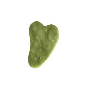 DIY Naturel Xiuyan Stone Vert Jade Guasha Gua Sha Board Massager pour la thérapie Scrapping Jade Roller