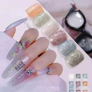 Perle de gel de filetage de perle de bricolage pour designs d'art à ongles uniques avec UV Foak Off Vernis