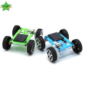 Bricolage science jouets solaires voiture enfants jouet éducatif énergie solaire voitures de course ensemble expérimental de populaire