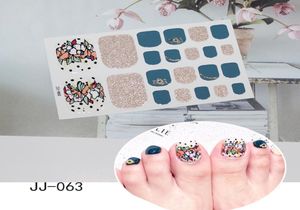 DIY Toe Nail Sticker Adhésif Ongle Art Polonais Conseils Français Glitter Paillettes Nail Wraps Bandes Facile à Porter Manucure pour les Femmes9520912
