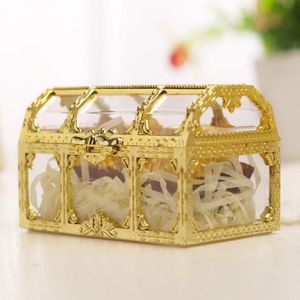 Boîtes de bijoux de trésor de faveur DIY Boîtes cadeaux Mini Boîte de bonbon de mariage Boîte en plastique Organisateur de stockage Contaignants Mariages Cadeaux de fête