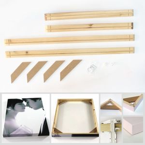 DIY Wooden Frame Oil Print Painting Frames Gallery Canvas Stretcher Bar For Home Decoration