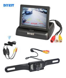 Diykit Wireless 43inch Car Inversion Camera Kit de la caméra Back Up Car Moniteur LCD Affichage HD VOITURE ARRIÈRE VUE CAME CAME SYSTÈME DE Stationnement 7612135