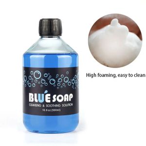 DJBS 500ml Tatouage Savon vert Savon Blue Extrait de plante naturelle High Enrichment Tatouage Nettoyage Tatouage Autot