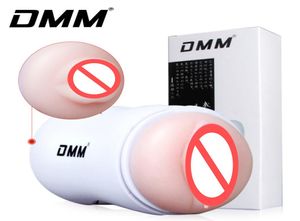 DMM Masturbation Cup Doubleend Soft TPE 3d Vrai Vagina Pussy Anal Masturbator Quality Adult Sex Toys for Men Anus Masturbate5922721