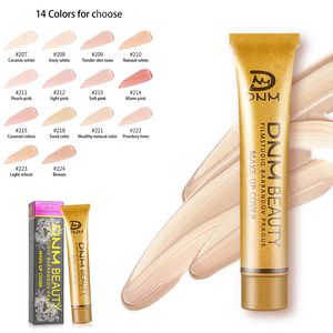 DNM Petit Or Tube Concealer Fondation Crème Visage Couverture Nouveau Mariage Maquillage Partie Cacher Blemish Étanche Surbrillance 14 Couleurs