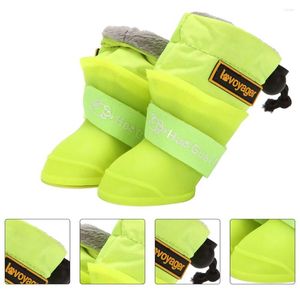 Vêtements de chien 4 pcs les chaussures de pluie pour animaux de compagnie imperméables