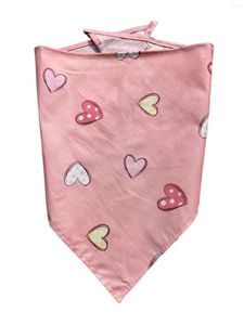 Ropa para perros 60 unids / lote Bandana Día de San Valentín Amor Corazón Mascota Cachorro Gato Bufanda Pañuelo Accesorios Productos de aseo 2 tamaños CH91