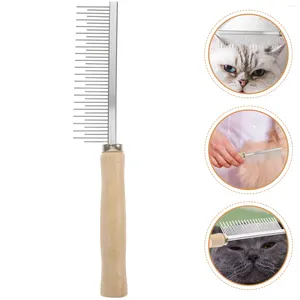 Peigne de toilettage pour chiens et chats, outil pour animaux de compagnie, peignes à cheveux compacts pour bois résistant à l'usure
