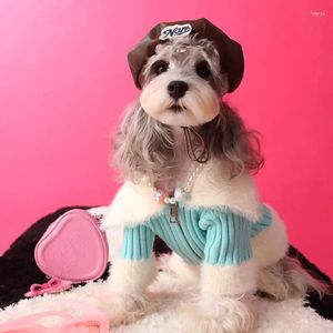Vêtements pour chiens automne et chandail de compagnie d'hiver Pomeranian Yorkshire Terrier Schnauzer Clothes Dogs Accessoires Small