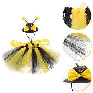 Vêtements pour chiens Bee Hat Costume Pet Cosplay Vêtements Robes Vêtements élégants en peluche pour chiens