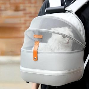 Capacidad de ropa para perros Mochila mochila Pet Canvas Bag Carrying Space Cat Supplies