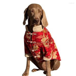 Vêtements pour chiens Année chinoise Vêtements Costume Tang Cheongsam Corgi Husky Labrador Golden Retriever Border Collie Grand Manteau de vêtements
