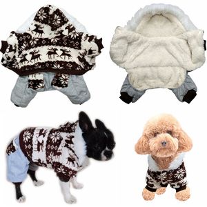 Dog Apparel Clothes Thickening Corduroy Warm Small Dogs Coat Jacket Cute Pets Puppy Costume Winter Outfits Pet Jumpsuits chihuahua Christmas clothing A133