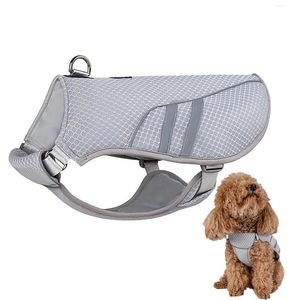 Veste légère de gilet de refroidissement de vêtements de chien avec la technologie de microfibre évaporative réfléchissant respirant sans harnais de traction pour la promenade du chiot