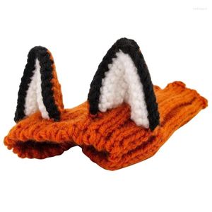 Vêtements de chien Chats mignons Chapeau de tricot Chapeaux d'oreille Chauffe-oreilles Accessoires de vacances pour animaux de compagnie sans rabat Wrap Po Props pour et petit