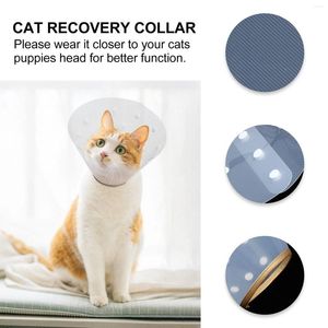 Ropa de perro Elizabeth Circle Toys Cone de recuperación de mascotas Cat de collar de columna de columna cervical para cachorros de plástico para sanar heridas