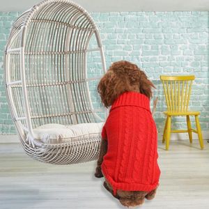 Vêtements pour chiens Excellent pull pour chiot Polyester résistant à la décoloration sans peluche Teddy vêtements d'hiver garder au chaud