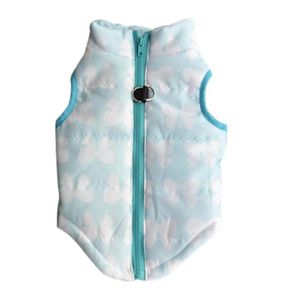 Dog Apparel Fashion Pet Blue Bowknot Cloth Winter Vest