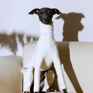 Vêtements pour chiens Greyhound grands vêtements chemise à col roulé Whip Hound gilet en polaire extensible manteau de pull pour animaux de compagnie pour petits chiens de taille moyenne 231124