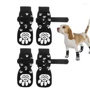 Chaussettes de poignée de vêtements de chien Cat Anti-Slip Traction Control Protector Nonlip with Finner une protection contre les animaux de compagnie