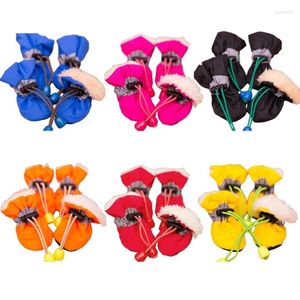 Ropa para perros h7ea 4pcs botas de botas de pie al aire libre zapatos de lluvia de cachorros botines impermeables