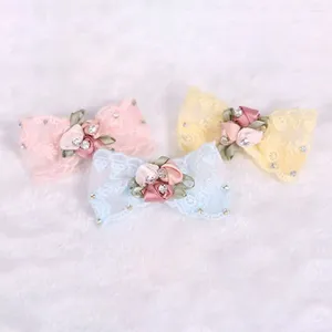 Ropa para perros Accesorios para el cabello Suministros de belleza para cachorros Clips para mascotas Arcos de mariposa Barrette Bow Horquillas