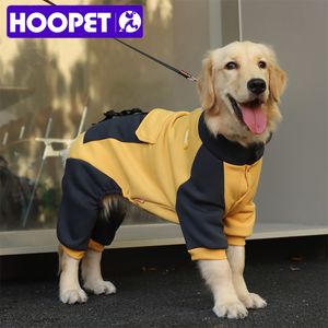 Ropa para perros HOOPET Chaqueta deportiva para perros Ropa de cuatro pies para perros Labrador Retriever Golden Retriever Otoño Abrigo para perros grandes con cremallera Cálido 230919