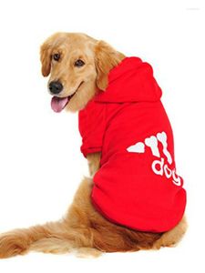 Vêtements pour chiens grands vêtements pour animaux de compagnie automne et hiver pull à capuche moyen deux pattes chaud polaire en gros