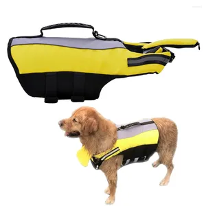 Gilet de sauvetage pour chiens, gilet d'été pour la natation, économiseur de sécurité avec poignée de sauvetage, maillot de bain réfléchissant pour animaux de compagnie