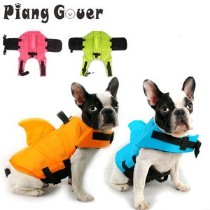 Vêtements de chien gilet de sauvetage été requin veste pour animaux de compagnie vêtements chiens maillots de bain animaux maillot de bain 230829