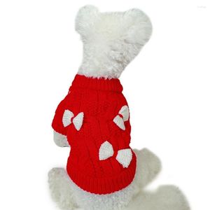 Dog Apparel Lovely Pet Pull léger Noeud papillon Dress Up Red Year Vest