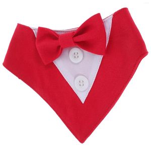 Vêtements pour chiens Foulards à bavoirs pour animaux de compagnie Noeuds papillon pour chiens Cravates Triangulaire Chiot Costume Collier Saliva Serviette