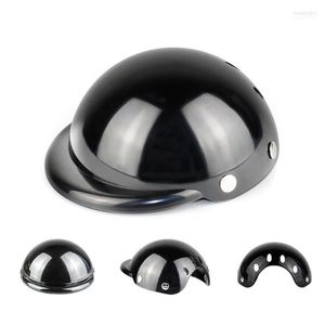 Vêtements de chien Casques de chat pour animaux de compagnie pour motos vélo cool noir ABS plastique chapeau de mode casque chiot protéger casquette de protection fournitures 2869