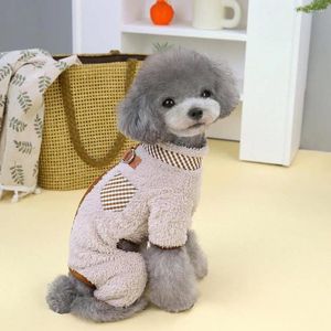 Vêtements pour chiens Vêtements pour animaux de compagnie Combinaison d'hiver confortable avec fermeture à glissière Conception facile à porter Fournitures pour chats