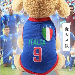 Ropa para perros Ropa para mascotas Chaleco de malla Copa Mundial de Fútbol Teddy Bichon VIP Ropa deportiva pequeña