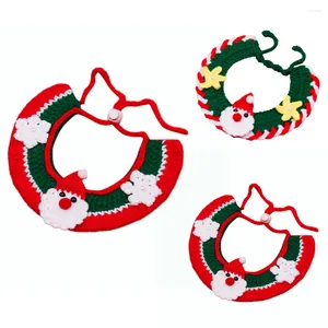 Appareils pour chiens Pet tricot foulard Ajustement des conceptions de boucle réglable Supplies Funny Pographie Gift pour la décoration de Noël