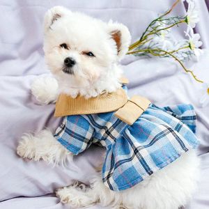 Appareils pour chiens Produits pour animaux de compagnie Supplies Spring Summer Cat Robes Puppy Robe Yorkshire Poodle Bichon Frize Pomeranian Clothing Jirt XS