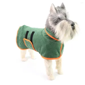 Vêtements de chien Vêtements pour animaux de compagnie Serviette de bain Robe de bain Peignoir pour animaux de compagnie Manteau de séchage Absorbant pour grand moyen petit super rapide sec doux réglable