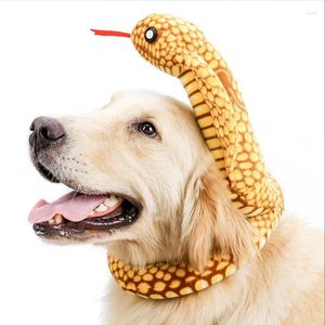Ropa para perros Peluche Vocal Juguete Mascota Fiesta Decoraciones Jugar Ropa interactiva Forma de serpiente Suministros de babero