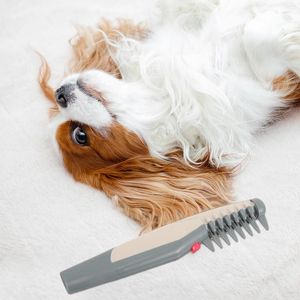Ropa para perros Cepillo eléctrico profesional Peine Cachorro Gato Cortador de pelo Slicker Herramienta de limpieza rápida para el cuidado de mascotas