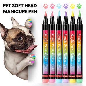 Ropa para perros con núcleos de secado rápido pincel de mascotas Juego de arte de 12 colores secos para cachorros manicura de bricolaje pequeño