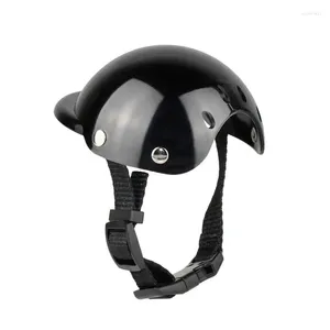 Vêtements de chien sécurité casque de sécurité moto avec trous sangles réglables pour chats petits et moyens