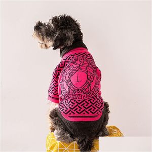 Ropa para perros vendiendo ropa casual de moda pequeña y medianas suéteres de tejido de mete