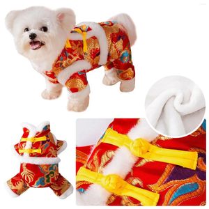 Ropa para perros Traje Tang Fácil de usar Ropa para mascotas Invierno Año chino
