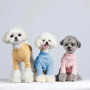 Vêtements pour chiens sous-couvre printemps automne polyvalent beige en peluche en pentouche poméranienne frisée frisée pour animaux de compagnie pour animaux de compagnie